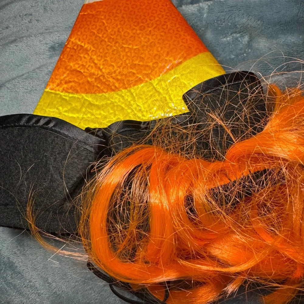 Hyde and Eek! Pet Candy Corn Witch Hat Costume Size S/M New